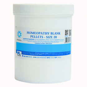 HOMEOPATHY BLANK PELLETS Size 20